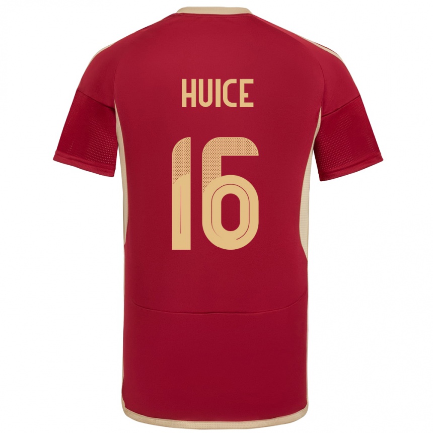 Kids Football Venezuela Frangel Huice #16 Burgundy Home Jersey 24-26 T-Shirt Uk