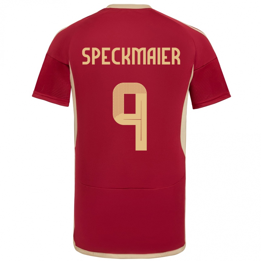 Kids Football Venezuela Mariana Speckmaier #9 Burgundy Home Jersey 24-26 T-Shirt Uk