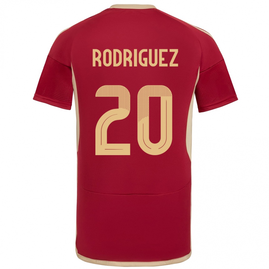 Kids Football Venezuela Dayana Rodríguez #20 Burgundy Home Jersey 24-26 T-Shirt Uk