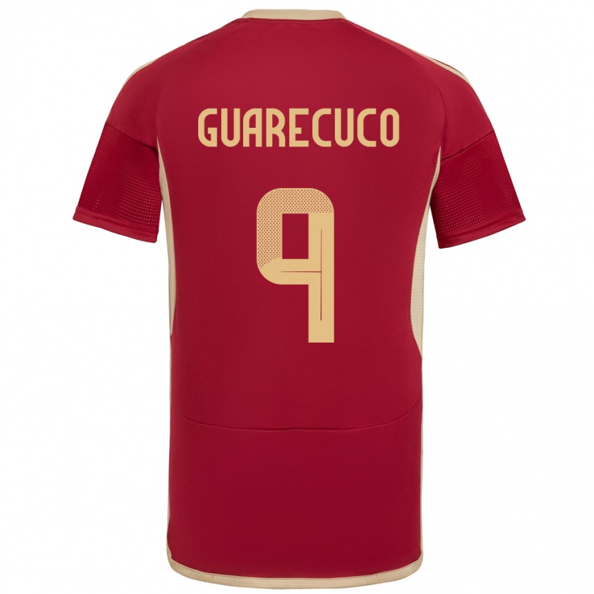 Kids Football Venezuela Joemar Guarecuco #9 Burgundy Home Jersey 24-26 T-Shirt Uk