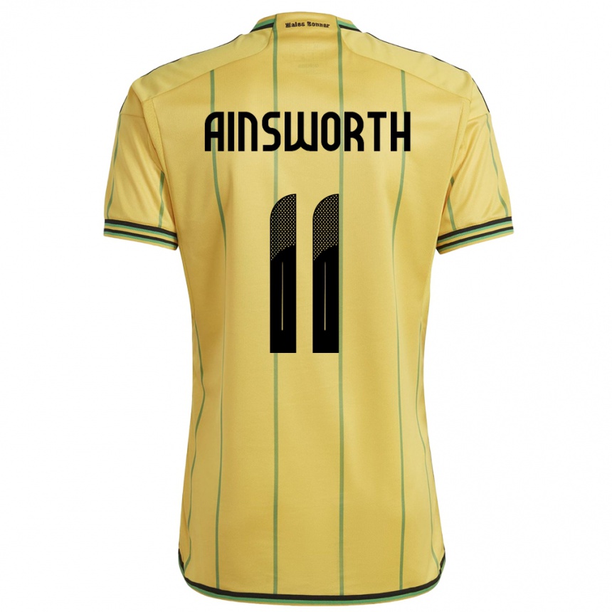 Kids Football Jamaica Christopher Ainsworth #11 Yellow Home Jersey 24-26 T-Shirt Uk