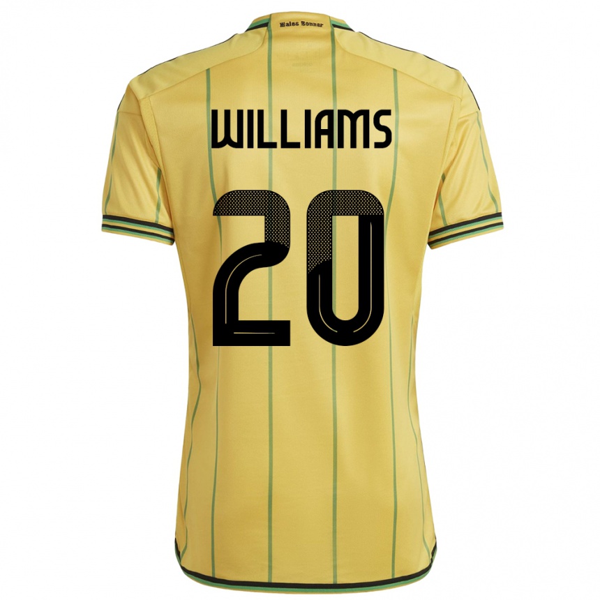 Kids Football Jamaica Victoria Williams #20 Yellow Home Jersey 24-26 T-Shirt Uk