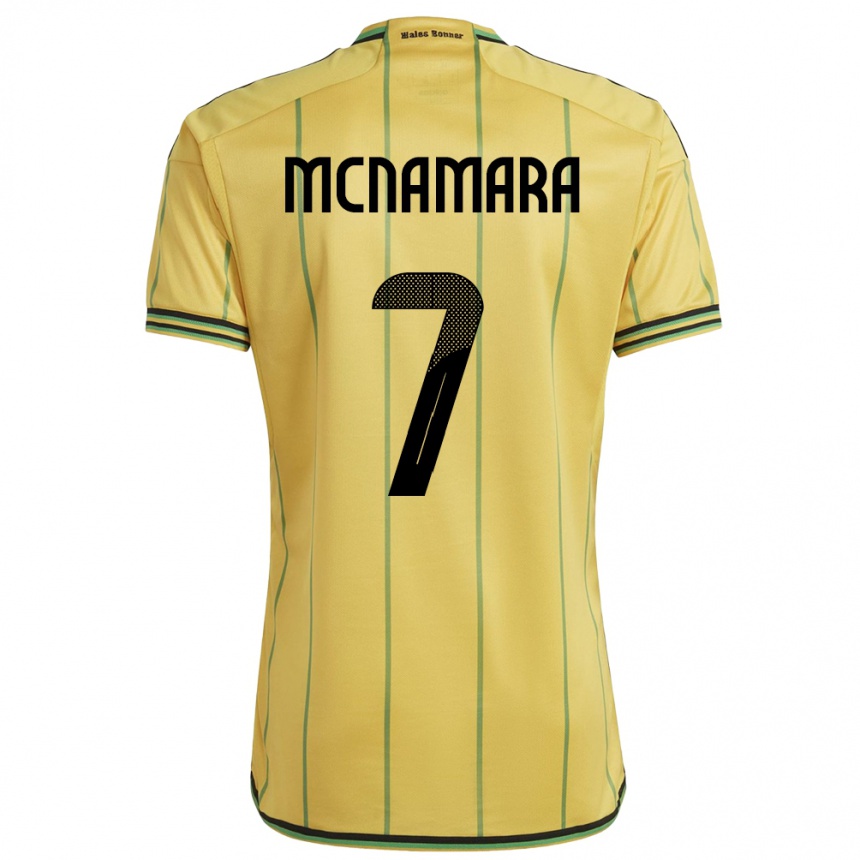 Kids Football Jamaica Peyton Mcnamara #7 Yellow Home Jersey 24-26 T-Shirt Uk