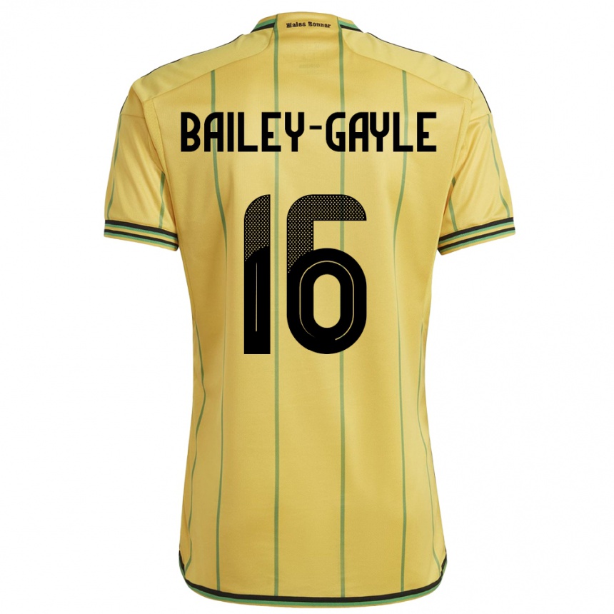 Kids Football Jamaica Paige Bailey-Gayle #16 Yellow Home Jersey 24-26 T-Shirt Uk