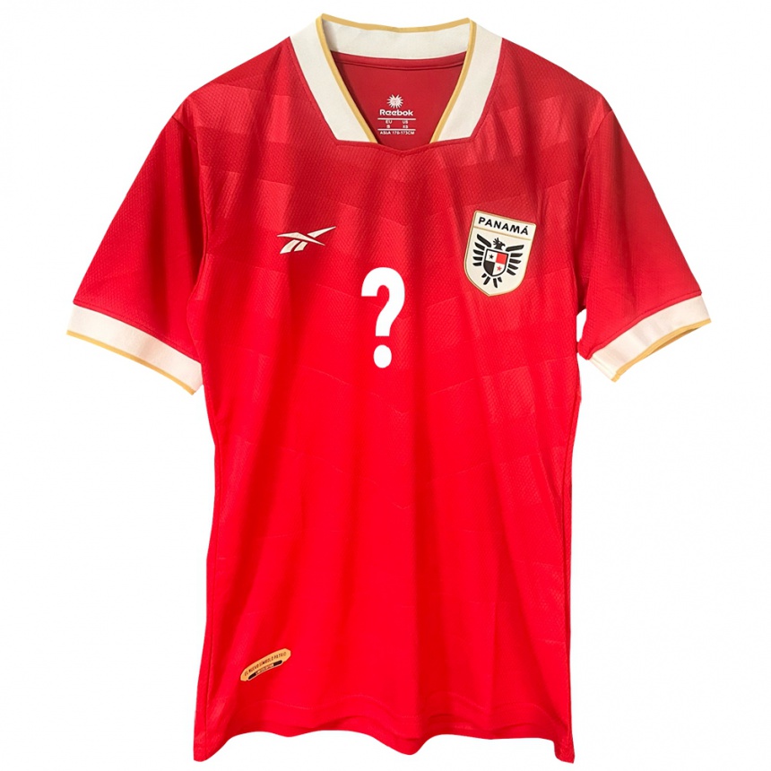 Kids Football Panama Your Name #0 Red Home Jersey 24-26 T-Shirt Uk