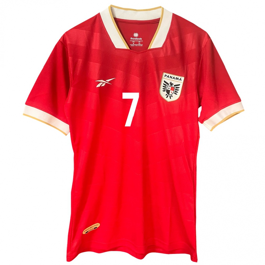 Kids Football Panama José Luis Rodríguez #7 Red Home Jersey 24-26 T-Shirt Uk