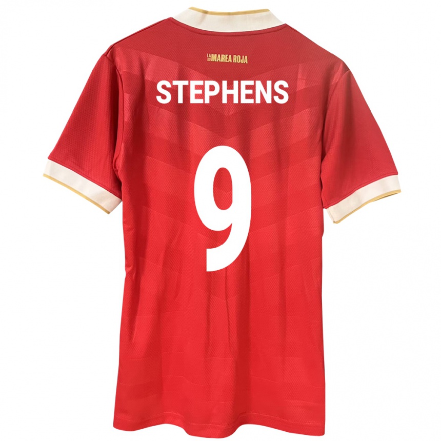 Kids Football Panama Alfredo Stephens #9 Red Home Jersey 24-26 T-Shirt Uk