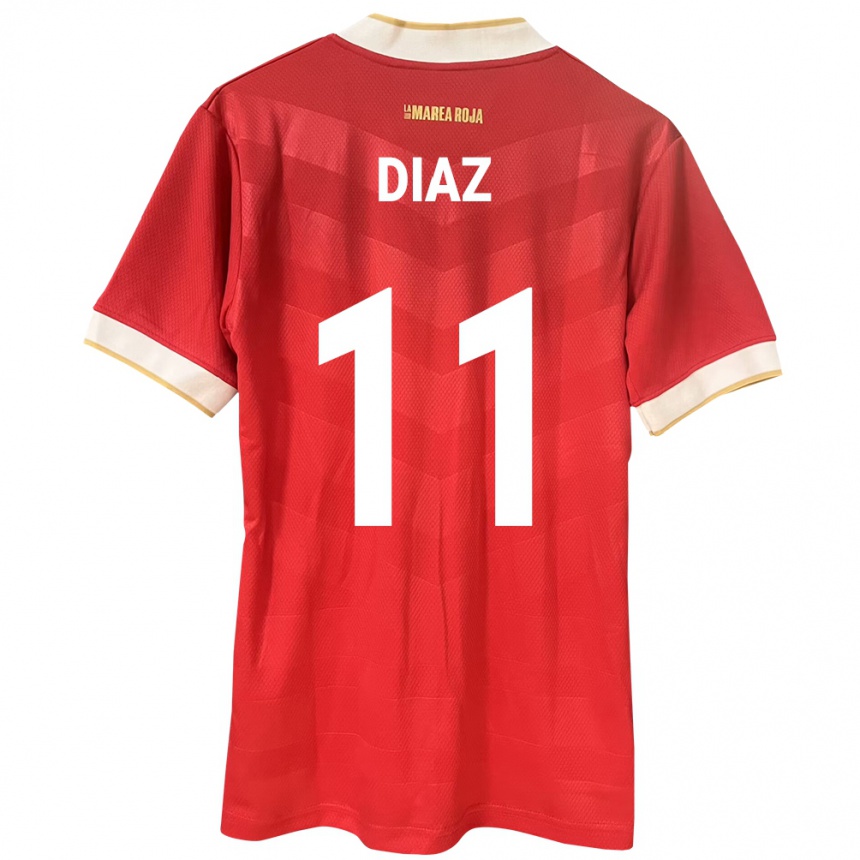 Kids Football Panama Ismael Díaz #11 Red Home Jersey 24-26 T-Shirt Uk