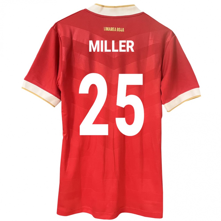 Kids Football Panama Roderick Miller #25 Red Home Jersey 24-26 T-Shirt Uk