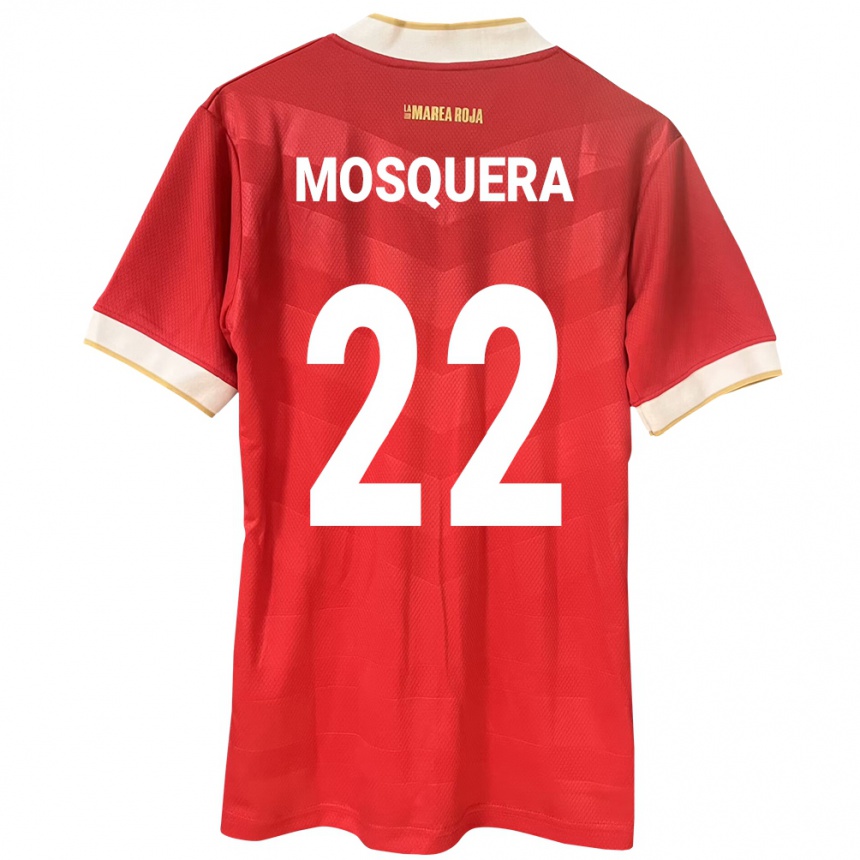 Kids Football Panama Orlando Mosquera #22 Red Home Jersey 24-26 T-Shirt Uk