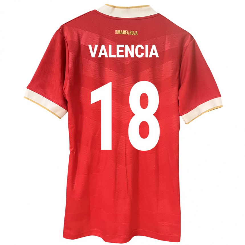 Kids Football Panama Omar Valencia #18 Red Home Jersey 24-26 T-Shirt Uk