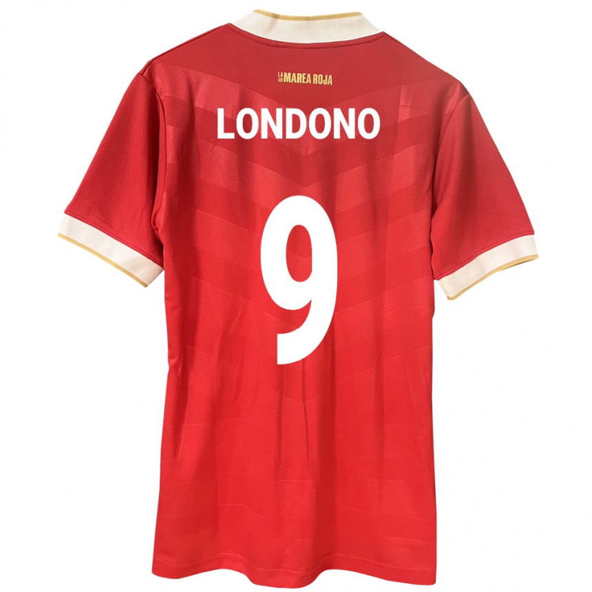 Kids Football Panama Azarias Londoño #9 Red Home Jersey 24-26 T-Shirt Uk