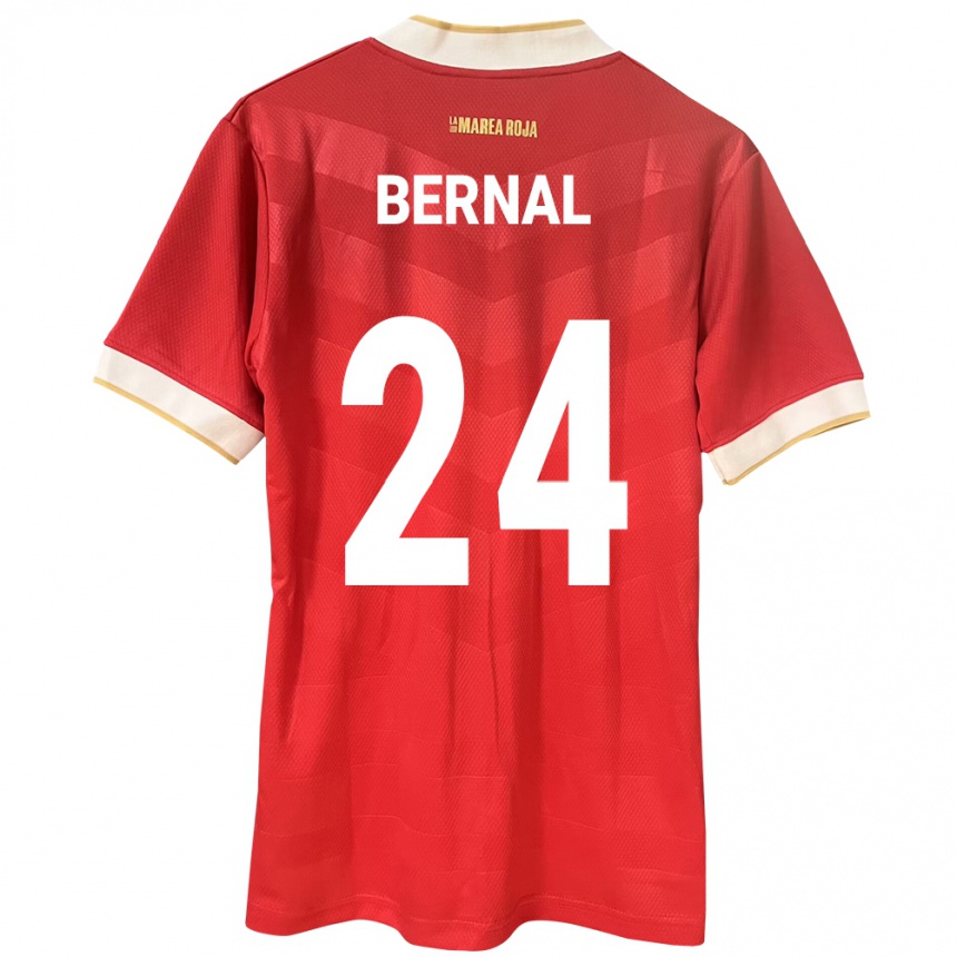 Kids Football Panama Kevin Bernal #24 Red Home Jersey 24-26 T-Shirt Uk