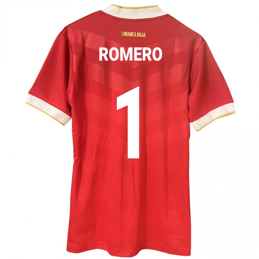 Kids Football Panama Manuel Romero #1 Red Home Jersey 24-26 T-Shirt Uk