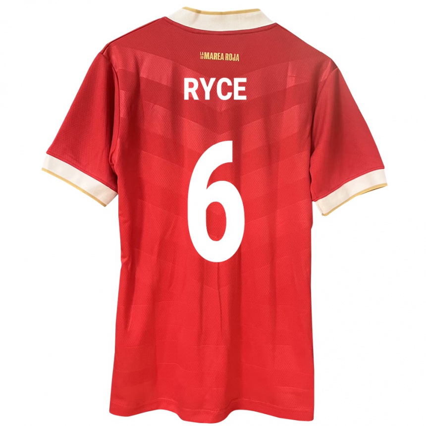 Kids Football Panama Anel Ryce #6 Red Home Jersey 24-26 T-Shirt Uk