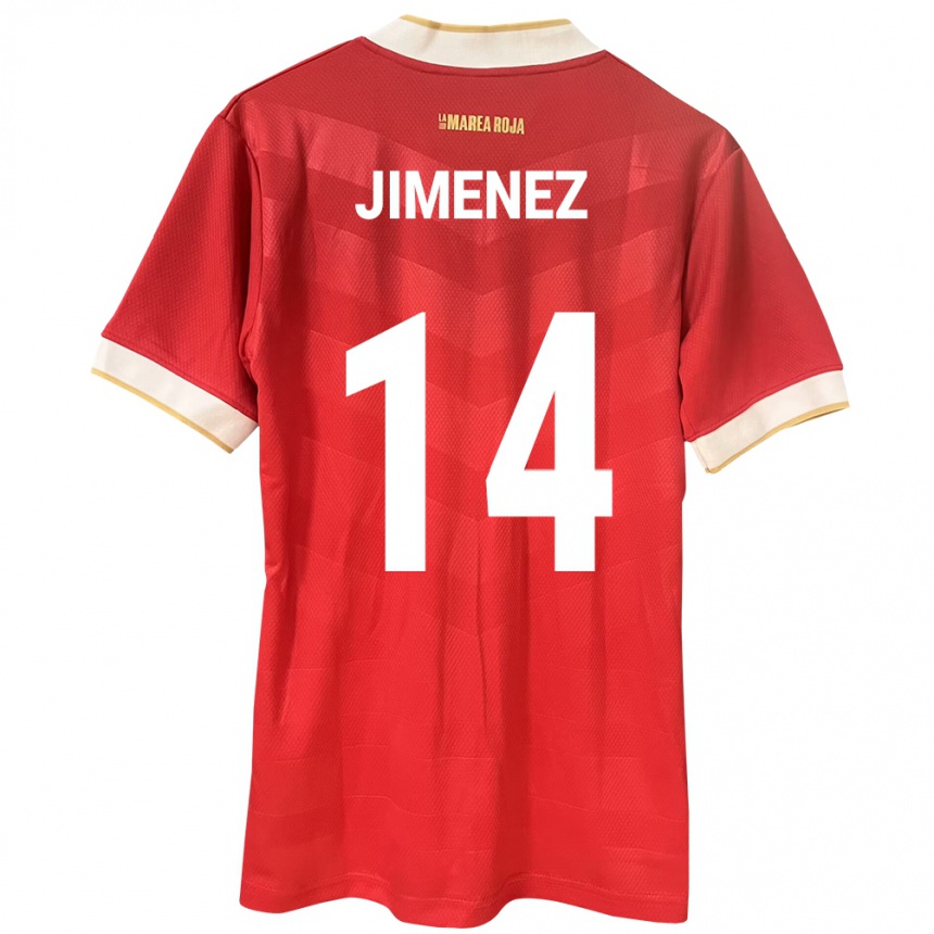 Kids Football Panama Juan Jiménez #14 Red Home Jersey 24-26 T-Shirt Uk