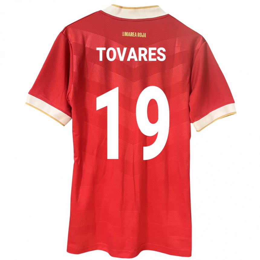 Kids Football Panama Kahir Tovares #19 Red Home Jersey 24-26 T-Shirt Uk