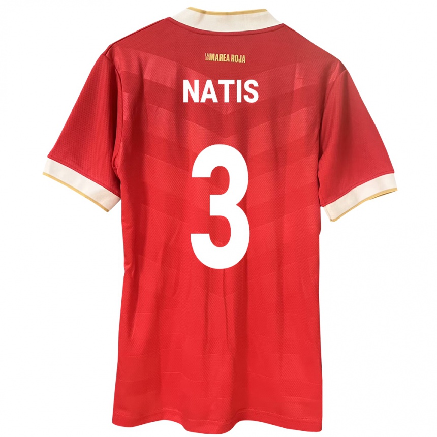 Kids Football Panama Wendy Natis #3 Red Home Jersey 24-26 T-Shirt Uk