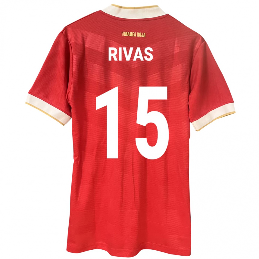 Kids Football Panama Karla Rivas #15 Red Home Jersey 24-26 T-Shirt Uk