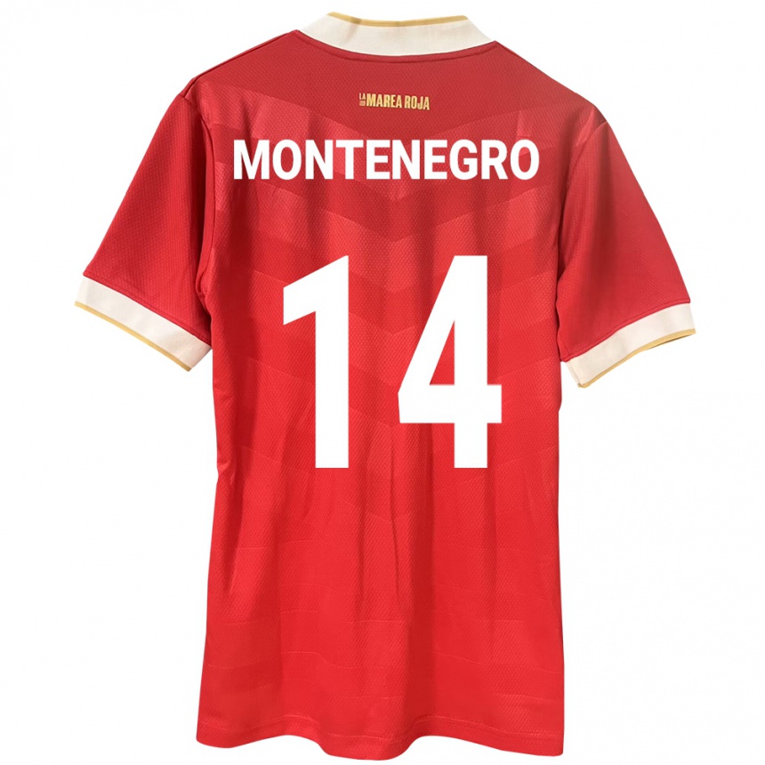 Kids Football Panama Carmen Montenegro #14 Red Home Jersey 24-26 T-Shirt Uk