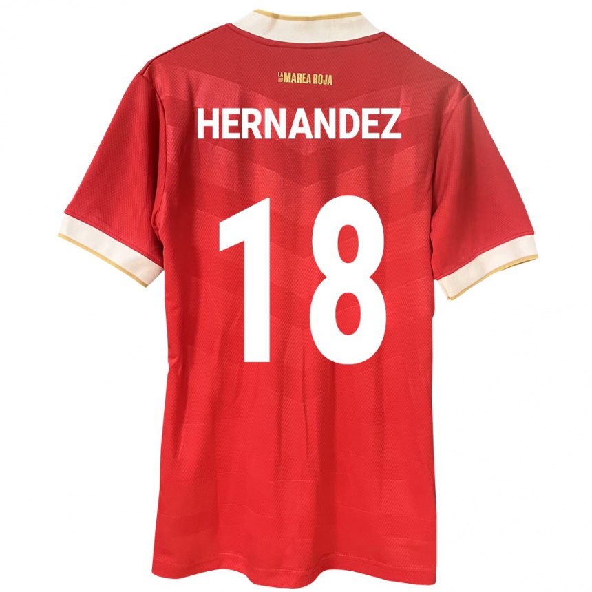 Kids Football Panama Erika Hernández #18 Red Home Jersey 24-26 T-Shirt Uk