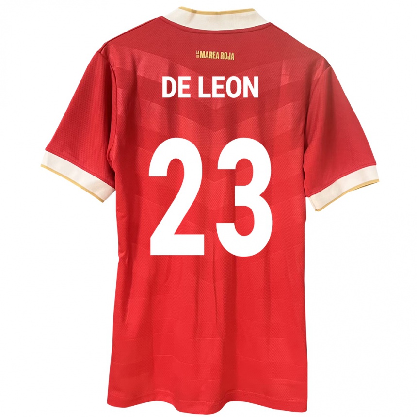 Kids Football Panama Yerenis De León #23 Red Home Jersey 24-26 T-Shirt Uk