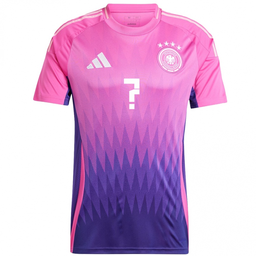 Kids Football Germany Your Name #0 Pink Purple Away Jersey 24-26 T-Shirt Uk