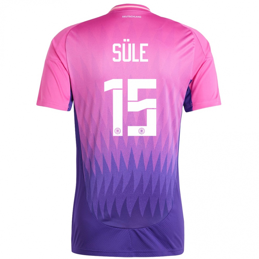 Kids Football Germany Niklas Sule #15 Pink Purple Away Jersey 24-26 T-Shirt Uk