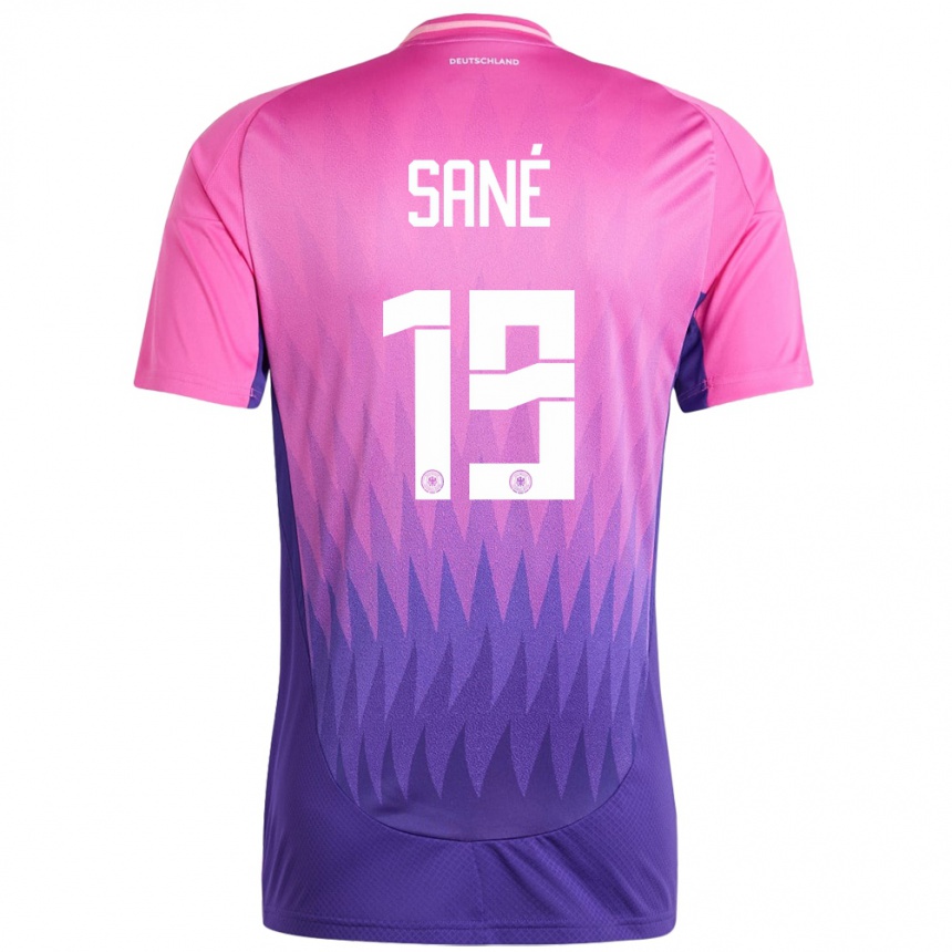 Kids Football Germany Leroy Sane #19 Pink Purple Away Jersey 24-26 T-Shirt Uk