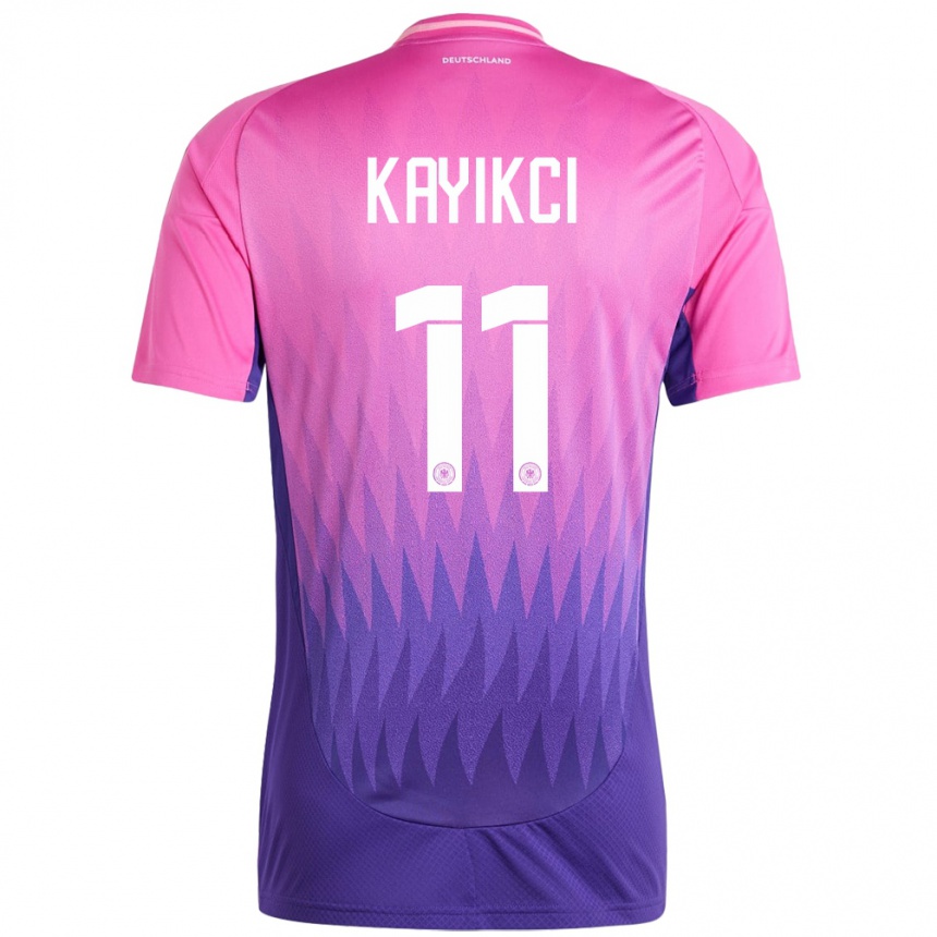 Kids Football Germany Hasret Kayikci #11 Pink Purple Away Jersey 24-26 T-Shirt Uk