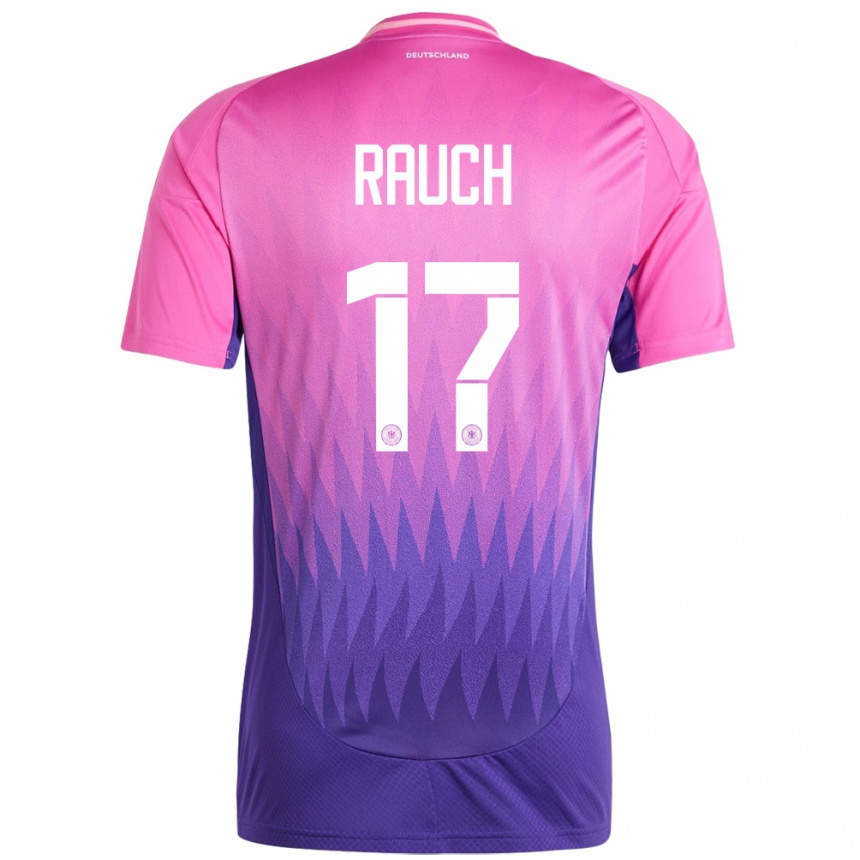 Kids Football Germany Felicitas Rauch #17 Pink Purple Away Jersey 24-26 T-Shirt Uk