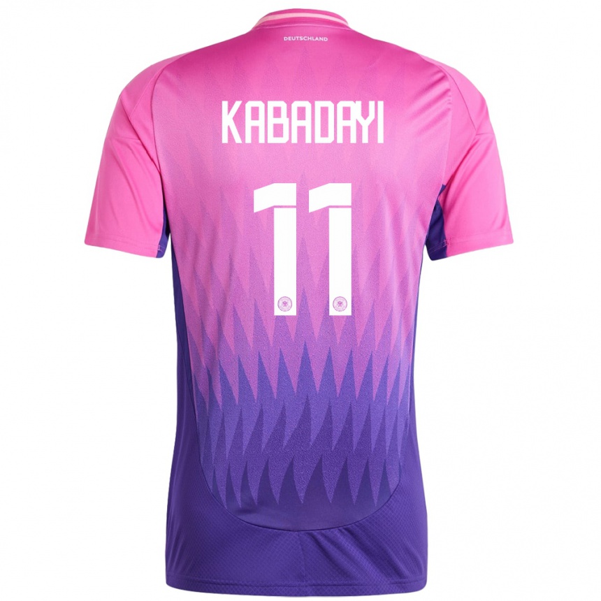 Kids Football Germany Yusuf Kabadayi #11 Pink Purple Away Jersey 24-26 T-Shirt Uk