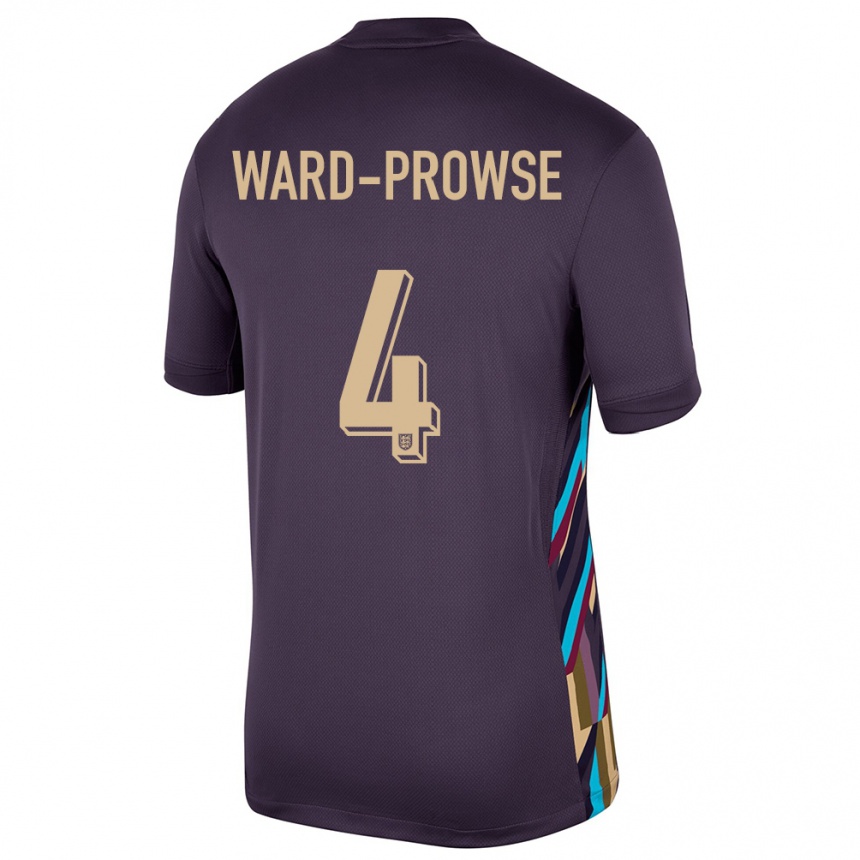 Kids Football England James Ward-Prowse #4 Dark Raisin Away Jersey 24-26 T-Shirt Uk