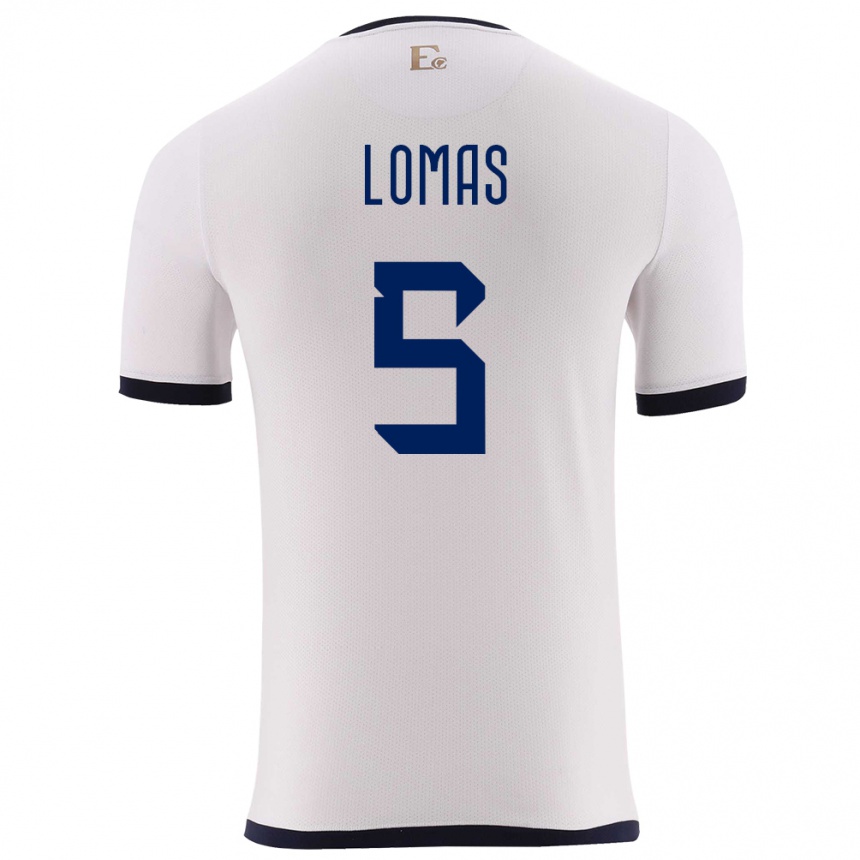 Kids Football Ecuador Ariana Lomas #5 White Away Jersey 24-26 T-Shirt Uk