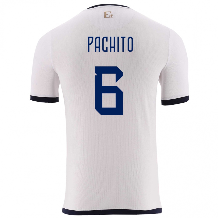 Kids Football Ecuador Angelica Pachito #6 White Away Jersey 24-26 T-Shirt Uk