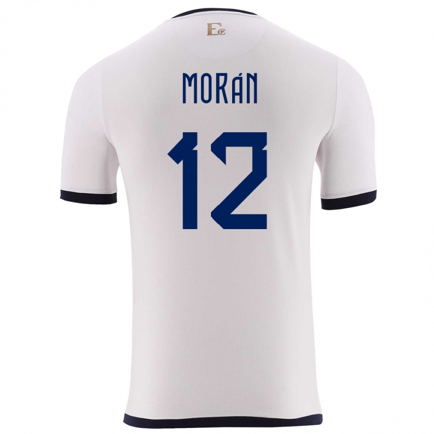 Kids Football Ecuador Andrea Moran #12 White Away Jersey 24-26 T-Shirt Uk