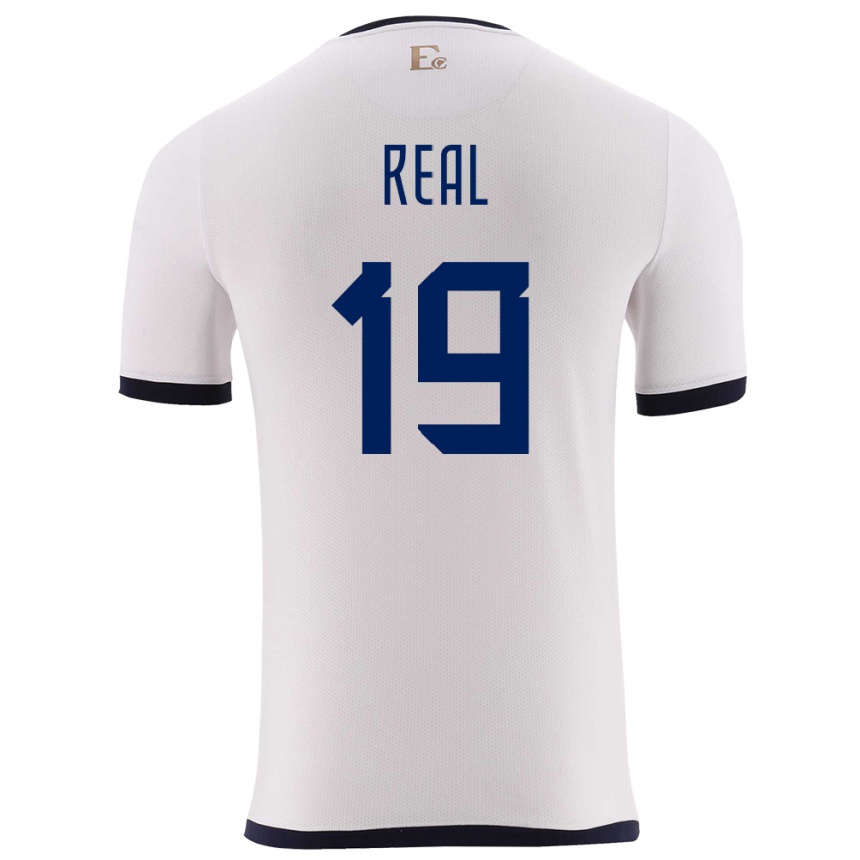 Kids Football Ecuador Kerlly Real #19 White Away Jersey 24-26 T-Shirt Uk