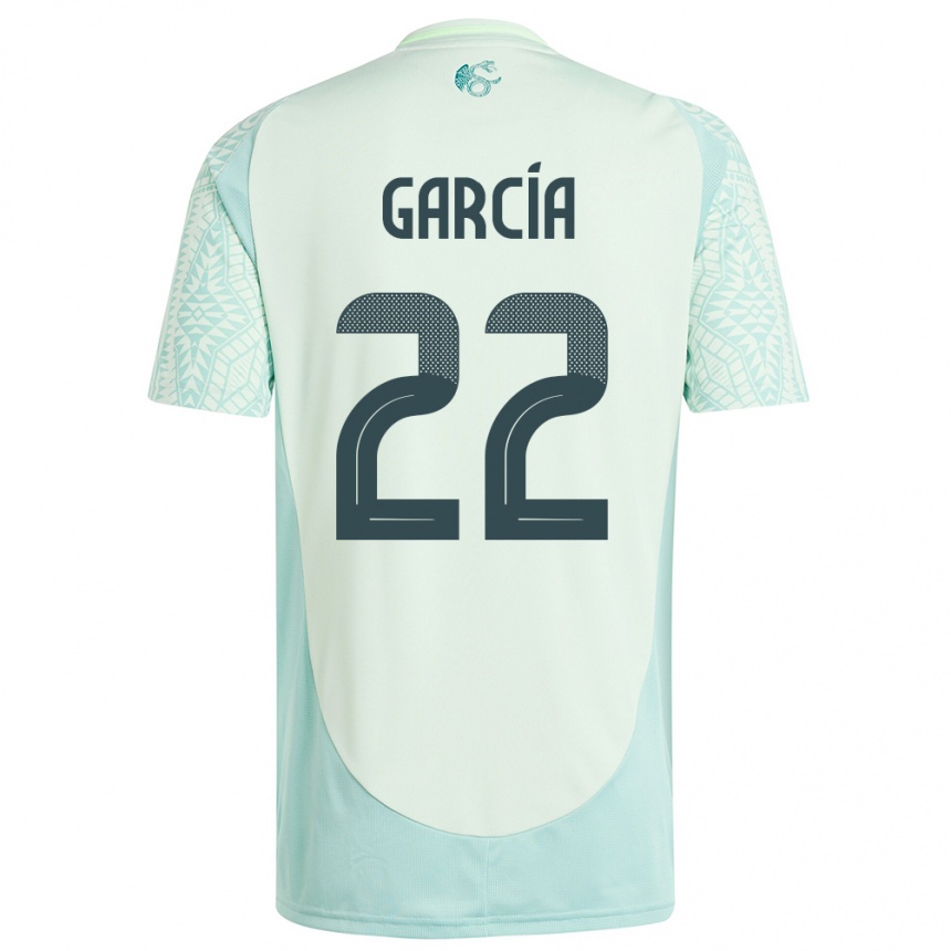 Kids Football Mexico Diana Garcia #22 Linen Green Away Jersey 24-26 T-Shirt Uk