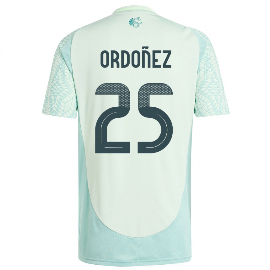 Kids Football Mexico Diana Ordonez #25 Linen Green Away Jersey 24-26 T-Shirt Uk