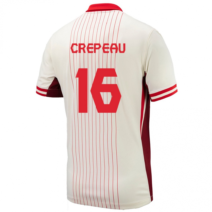 Kids Football Canada Maxime Crepeau #16 White Away Jersey 24-26 T-Shirt Uk