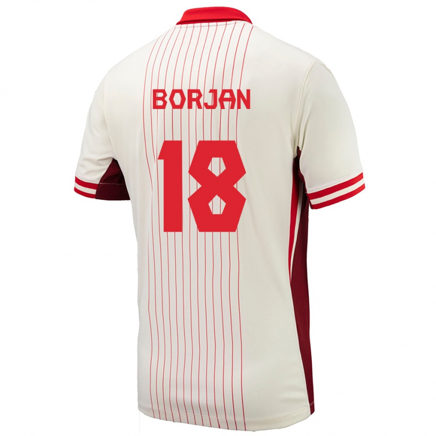 Kids Football Canada Milan Borjan #18 White Away Jersey 24-26 T-Shirt Uk