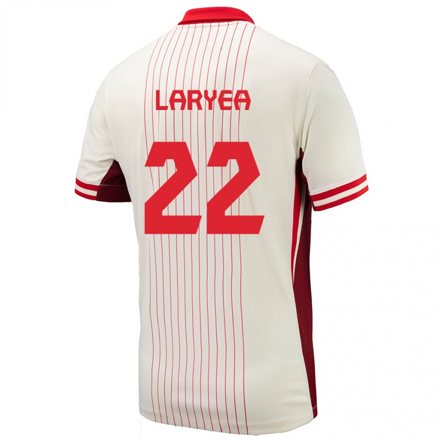 Kids Football Canada Richie Laryea #22 White Away Jersey 24-26 T-Shirt Uk