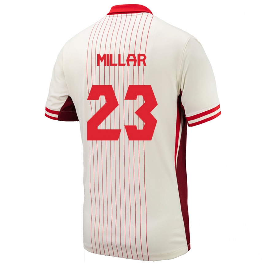 Kids Football Canada Liam Millar #23 White Away Jersey 24-26 T-Shirt Uk