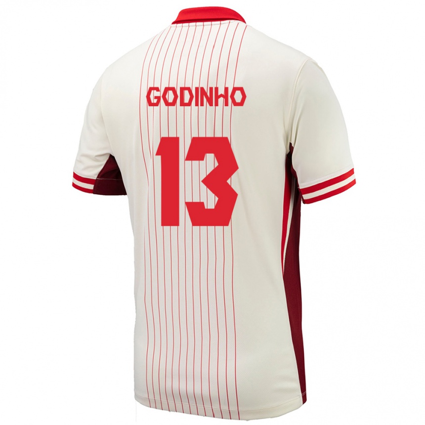 Kids Football Canada Marcus Godinho #13 White Away Jersey 24-26 T-Shirt Uk