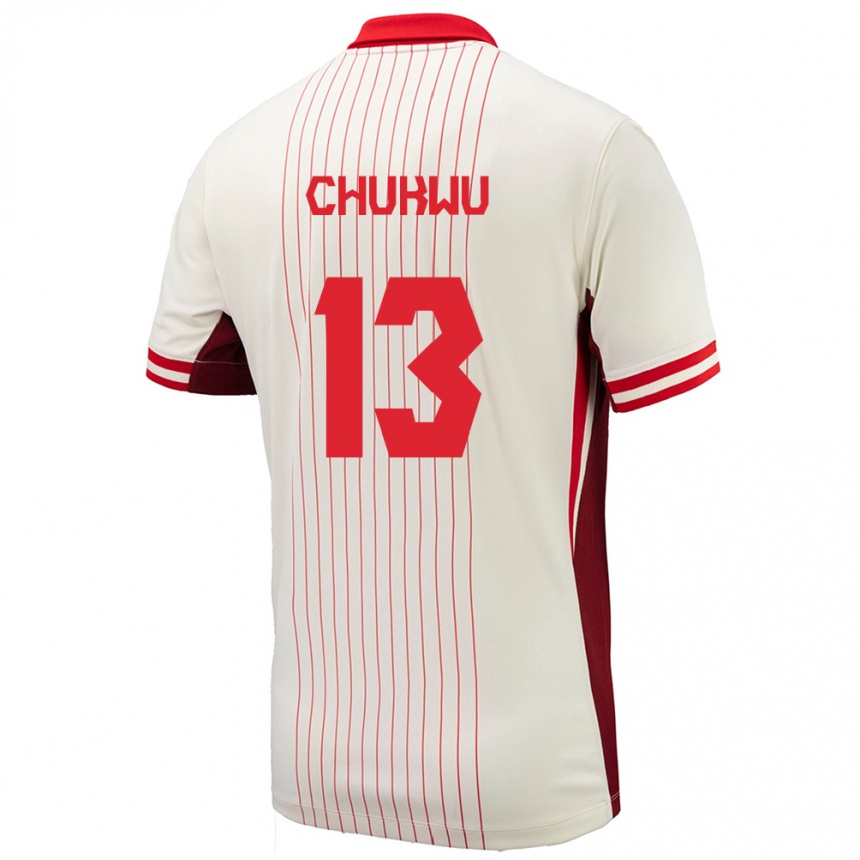 Kids Football Canada Richard Chukwu #13 White Away Jersey 24-26 T-Shirt Uk