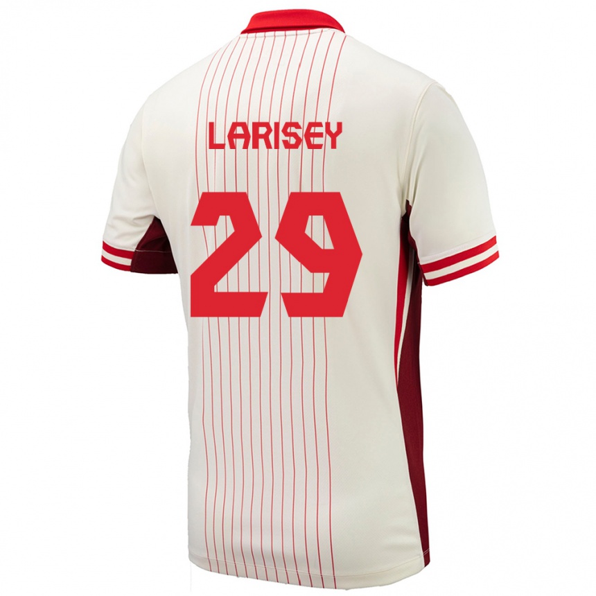 Kids Football Canada Clarissa Larisey #29 White Away Jersey 24-26 T-Shirt Uk