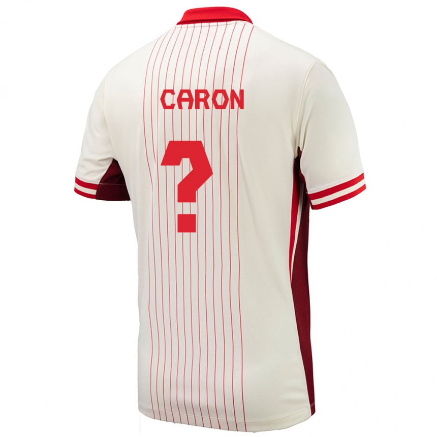 Kids Football Canada Renaud Caron #0 White Away Jersey 24-26 T-Shirt Uk