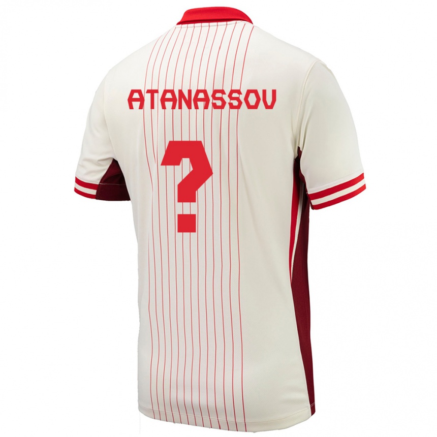 Kids Football Canada Georgi Atanassov #0 White Away Jersey 24-26 T-Shirt Uk