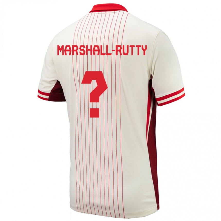 Kids Football Canada Jahkeele Marshall Rutty #0 White Away Jersey 24-26 T-Shirt Uk