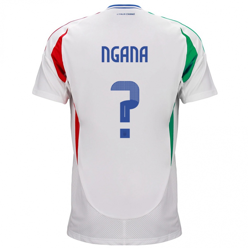 Kids Football Italy Valdes Ngana #0 White Away Jersey 24-26 T-Shirt Uk